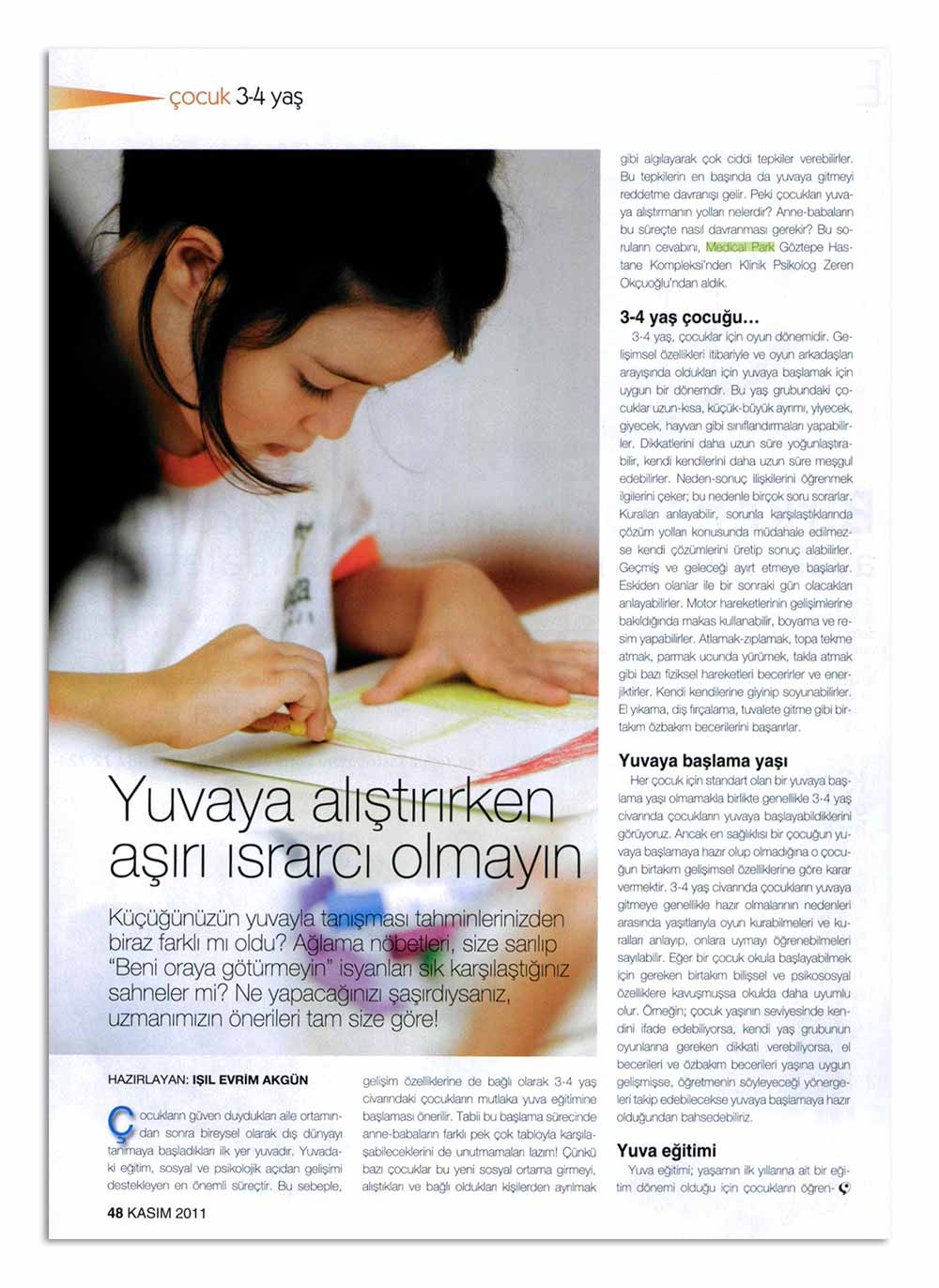 Yuva - Uzman Psikolog Zeren Kadıoğlu - Etiler
