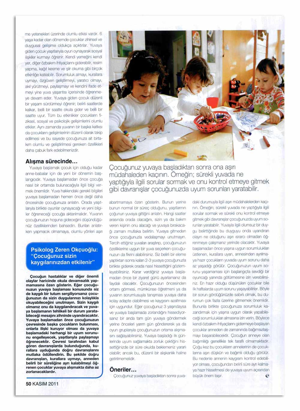 Yuva - Uzman Psikolog Zeren Kadıoğlu - Etiler